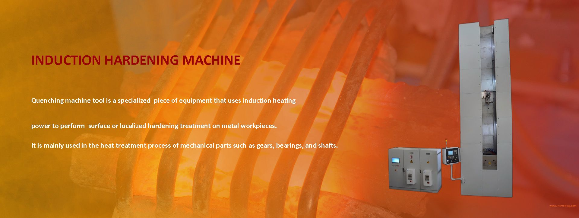 Induction hardening machine tool